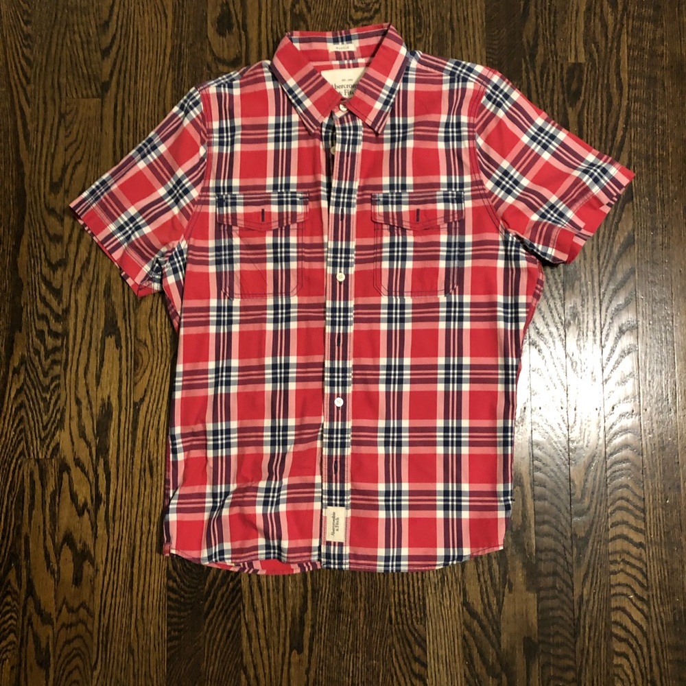 Mens Abercrombie short sleeve button up